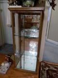 Glass display case