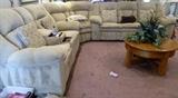 Large sectional in excellent condition!! coffee and end tables to match