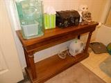 Rectangular table, fan, chest, etc.