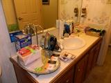 Miscellaneous items in bathroom