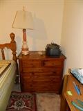 End table in bedroom