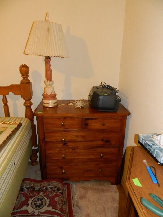 End table in bedroom