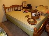 Headboard, footboard, mattress & box spring