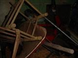 another riding mower, wheelbarrow, old chairs, and MORE!!