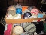 Lots of vintage women's hats!