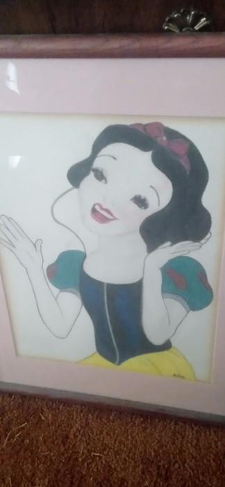 Original Snow White Drawing