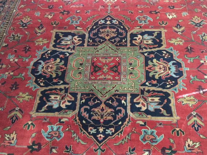 Center Medallion of  Indo-Persian carpet  12' x 16'