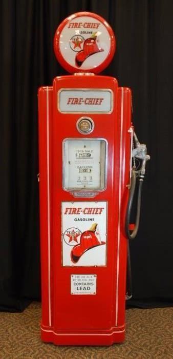 Restored Fire-Chief Vintage Gas Pump