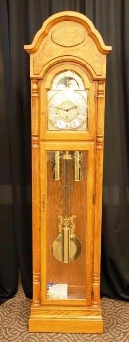 Ridgeway Oak Case GrandFather Clock