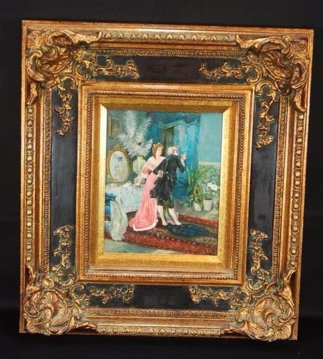 Signed M. Tan Oil Painting