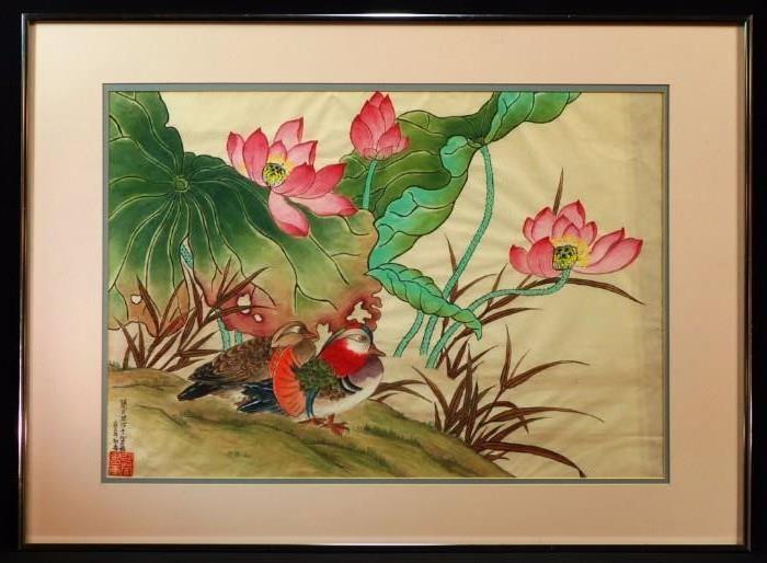 Original Signed Japanese Watercolor