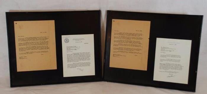 Signed J. Edgar Hoover Letter Collection