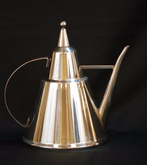 Contemporary Decorator Metal Tea Pot