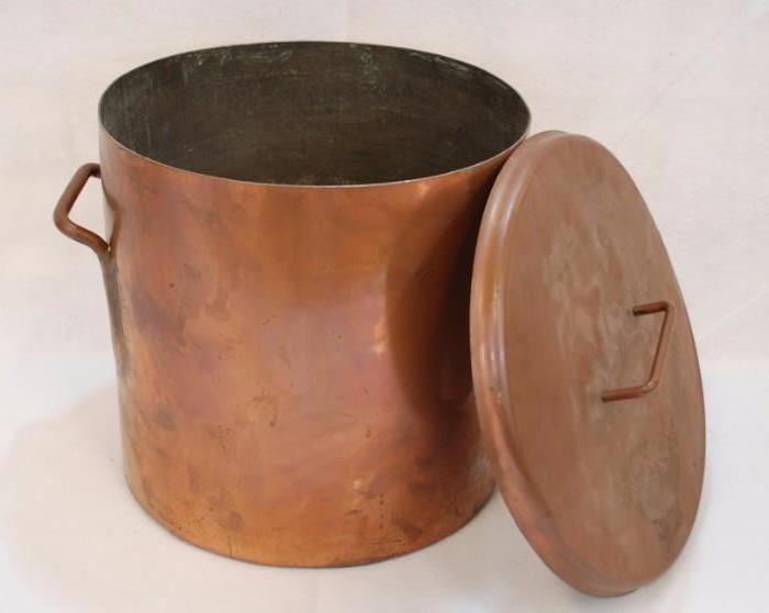 5 Gallon Heavy Copper Pot With Lid