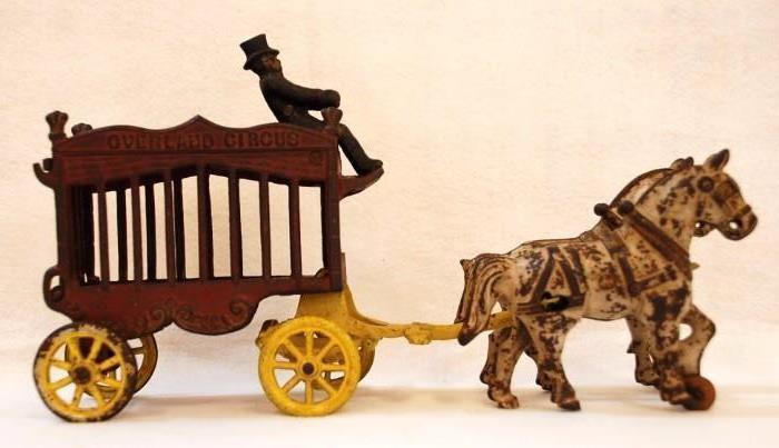Overland Cast Iron Circus Coach Toy