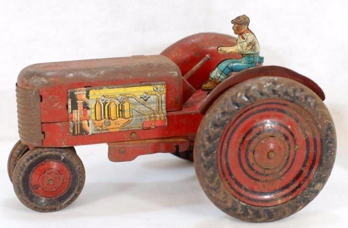 Antique Tin Toy Tractor