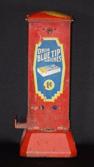 Ohio Blue Tip Match Coin-Op Match Dispenser