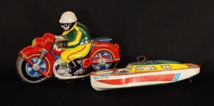 Antique Metal Toy Race Cars
