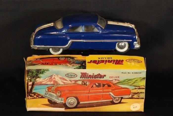 Vintage Minister Deluxe Friction Pontiac Toy Car