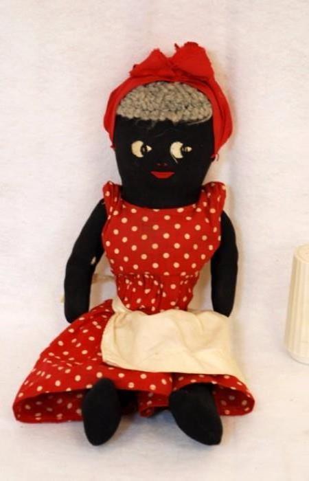 Black Cloth Doll & Nun Doll With Sleeping Eyes