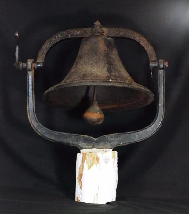 Fredericktown Ohio Cast Iron Bell W/ Stand