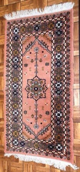 2' 7" by 4' 10" Moroccan Hand Woven Rug