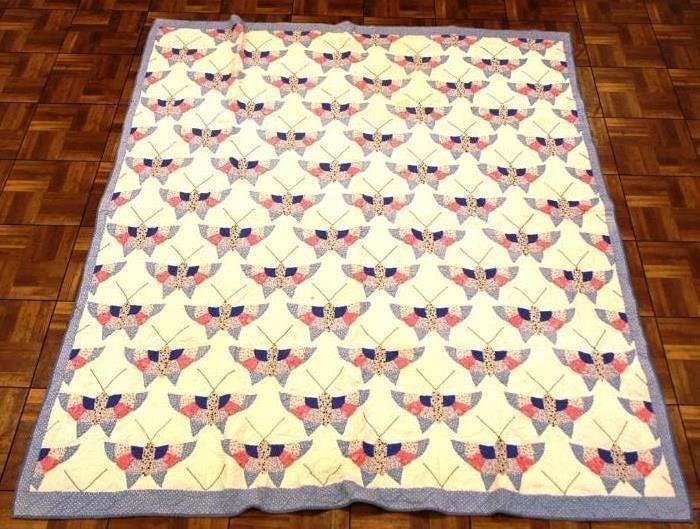 72'X 86"Butterfly Quilt/Coverlet