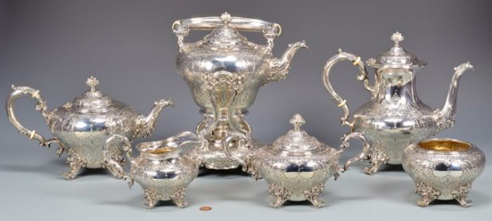 One of several Sterling Silver Tea Services