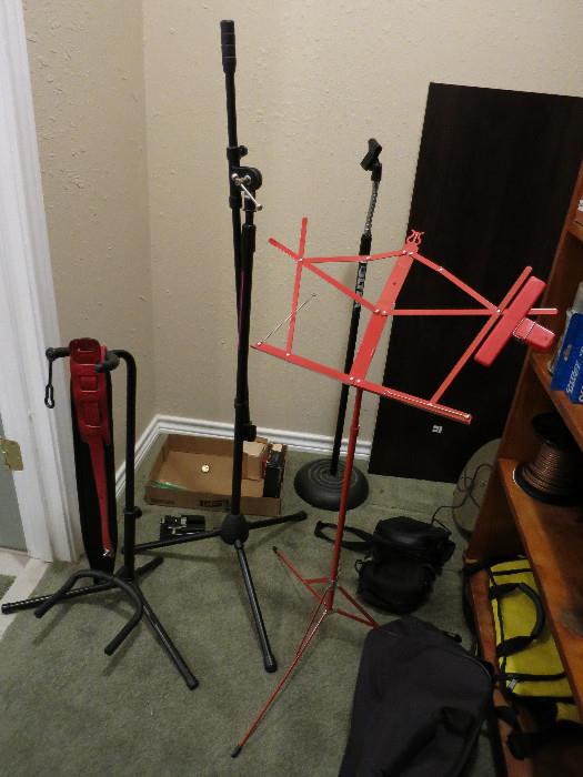 Miscellaneous Microphone Stands, Guitar Stand, Music Stand