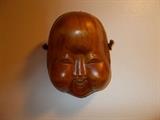 BUDDHA - Wooden - Smiling - 7" X 9"