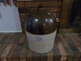 Brown & Off White #5 Jug - 17" TALL - 40" AROUND - GREAT jug to add to your collection!!!!!!