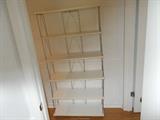 Metal Wire/Laminate Boards Shelves - 6 shelves -   Easy "Break Down" for transporting & storing - 66" tall - 32" wide - 11" deep - this family used them as book cases - there are 3 Sets of these - will be sold separately...