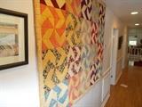 Handmade Vintage Quilt - 72.5" tall X 61.5" wide - PRETTY!!!!!!!!