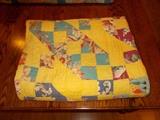 VINTAGE Handmade Quilt - very colorful - very nice... 