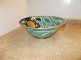 Beautiful KINDER HARRIS Decorative Bowl - 1989 - 12.5" wide