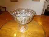 VINTAGE Crystal Punch Bowl, Base, & 9 Cups...REALLY Classic Set!!!!!!!