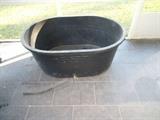 Fiber Glass Oval Tub with spout for draining water....21" deep!!!!!