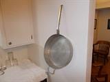 LARGE Frying Pan - Handle is `11" Long; Width is 14.5"...would be great for frying fish....lots of them!!!!!!