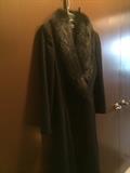 Consigned cashmere & fox full length coat (size 6)