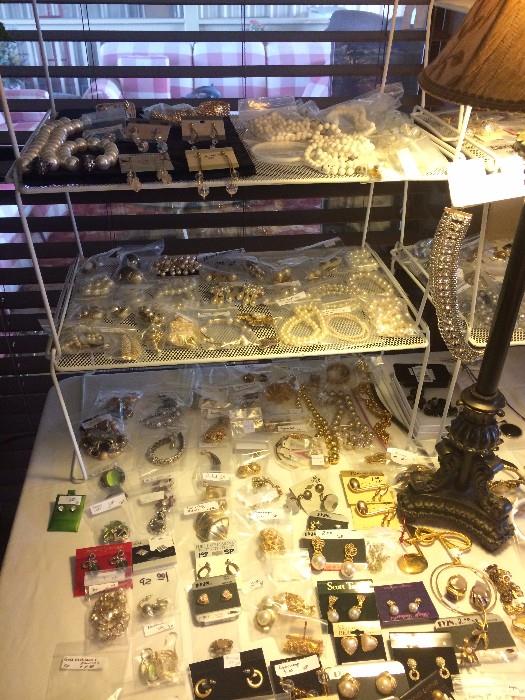 Lots of consigned costume jewelry