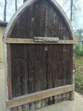 Antique arched doors from England (back view)