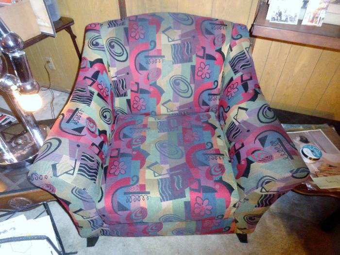 great vintage wing armed chair Mcm