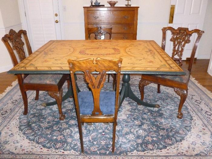 Unusual Painted Table