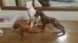 Antique Porcelian Dog Figurines