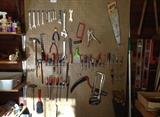 Assorted newer hand tools. Also lots of garden tools & wheelbarrow (not shown)