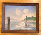 Early (1938) painting on board by Alden Mason, 16" x 20", signed lower right.