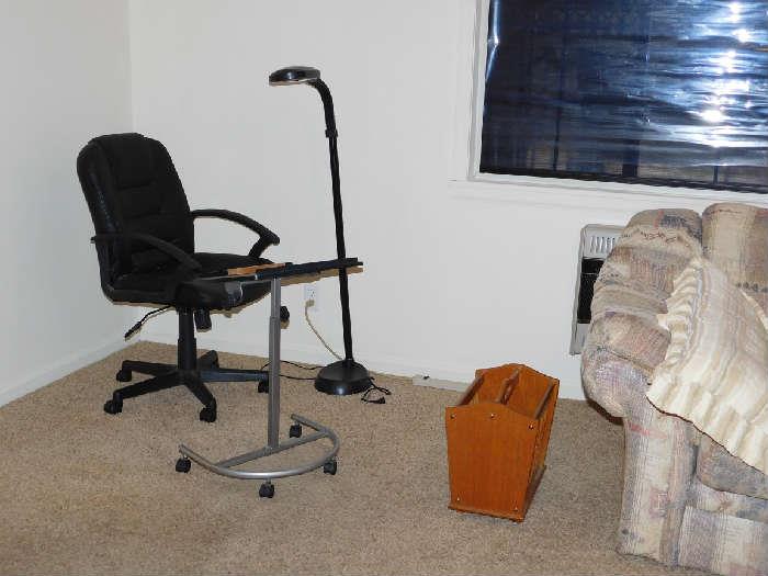 Desk Chair, Lamp