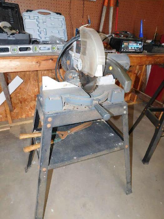Chop Saw on Stand