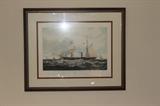 The View of Her Majesty's Frigate Cyclops                     H P Papprill                                                                      31x37 Framed by Annapolis Marine Art Gallery