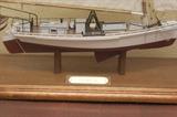 Model Chesmar III by shipbuilder Hugh H. Baldwin of Chestertown Md 1988                                                        26 x 27 x 9.5       Glass Case Size    